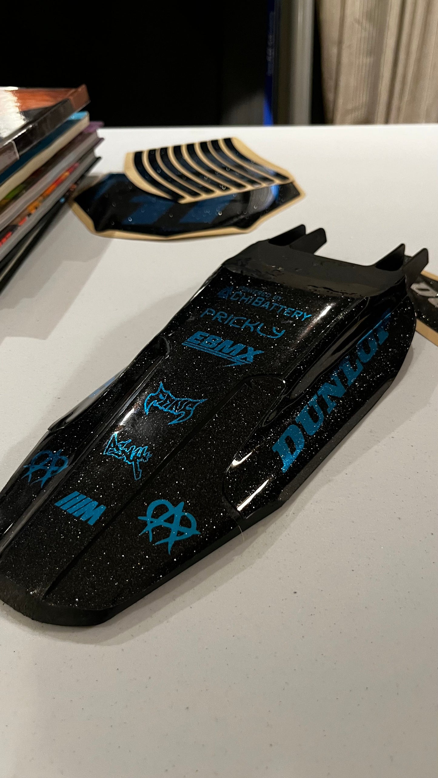 Heybike villain rear fender decal