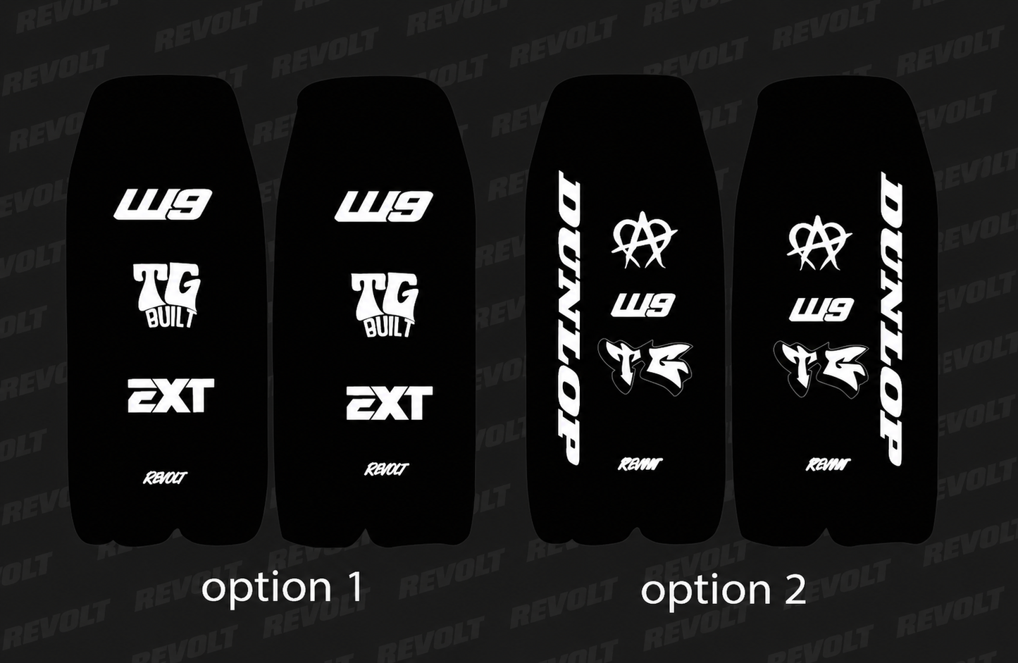 Heybike Fork guard decals