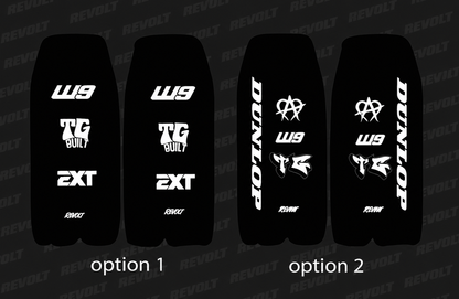 Heybike Fork guard decals