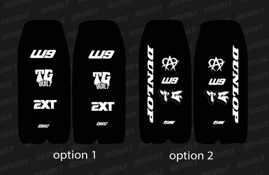 Heybike Fork guard decals